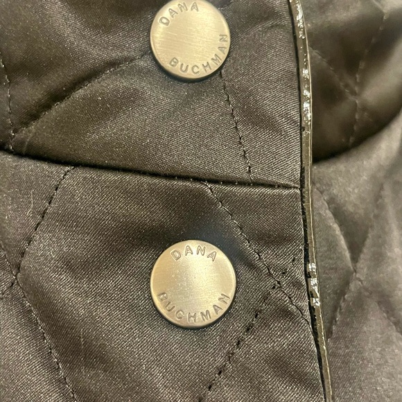 Dana Buchman quilted black snap front jacket! - Picture 2 of 7